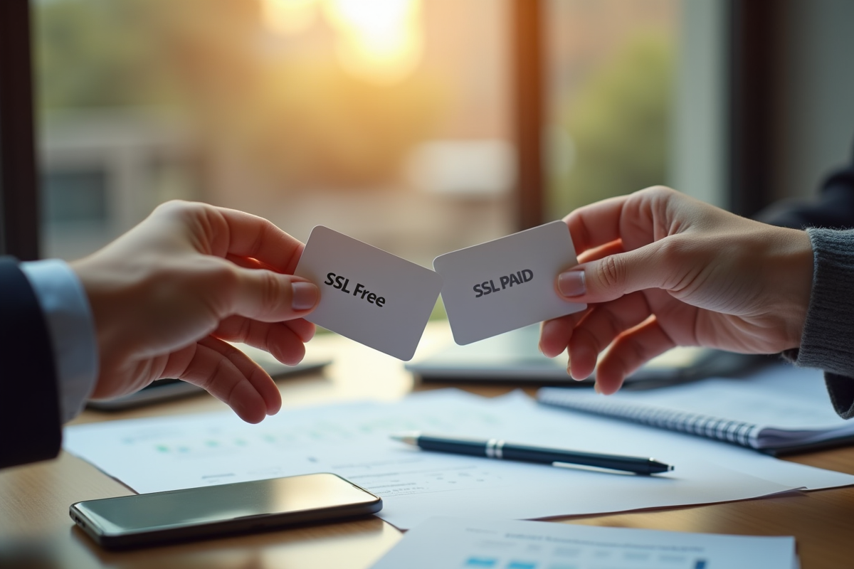 Echange de cartes SSL gratuite et payante dans un bureau