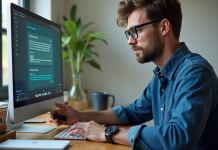 Sauvegarder son PC sur clé USB : les étapes simples à suivre Homme insérant une clé USB dans un ordinateur de bureau