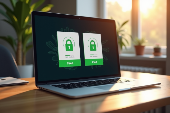Ordinateur portable avec certificats SSL gratuits et payants